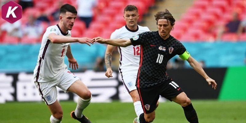 Sơ đồ đội hình của Anh lẫn Croatia
