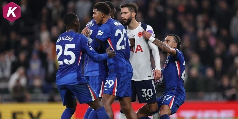 Dữ liệu kết quả ra sân mới nhất Chelsea vs Tottenham