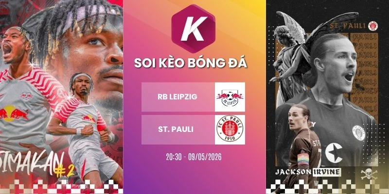 kèo nhà cái RB Leipzig vs St. Pauli - Bundesliga, 09/05/2026