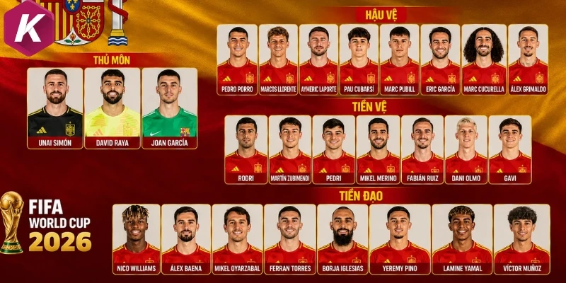 Lối chơi tốc độ cao của Tây Ban Nha tại World Cup 2026