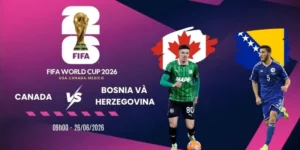 Tỷ lệ kèo Canada vs Bosnia và Herzegovina - Bảng B World Cup 02h00 13/06/2026