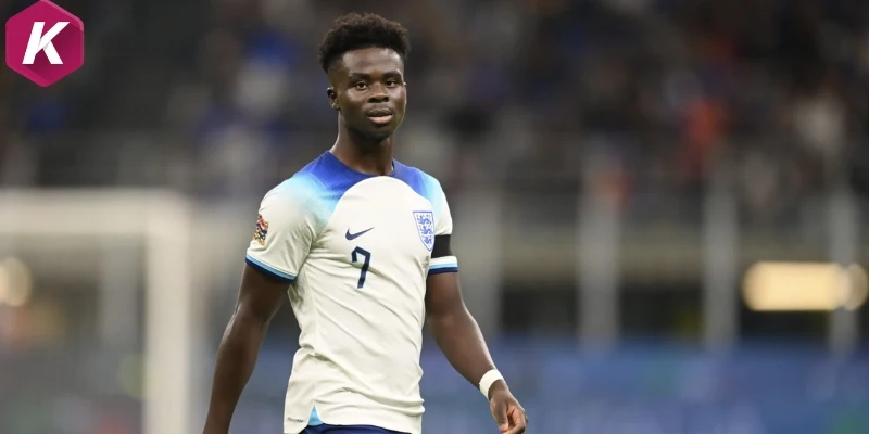 Bukayo Saka đối mặt với nỗi lo thể trạng trước World Cup 2026
